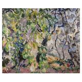 CARLO LEVI (ITALIAN, 1902-1975) | Sottobosco, 1963. Oil on canvas. h. 28-3/4 w. 36-1/4 in. Abstract 