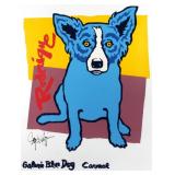 GEORGE RODRIGUE (AMERICAN, 1944-2013) | Galerie Blue Dog Carme. Screenprint in colors. h. 33-1/2 w. 