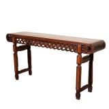 LARGE CHINESE CARVED ROSEWOOD ALTAR TABLE | Early – mid 20th century, jichimu and other woods, havin