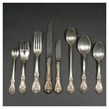 REED & BARTON STERLING SILVER SERVICE | Sterling silver flatware service for twelve in "Francis I" p