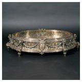 IMPRESSIVE ARMORIAL FRENCH SILVER CENTERPIECE | Circa 1900, French .950 silver, profusely decorated 