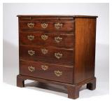GEORGIAN MAHOGANY BACHELOR’S CHEST | Late 18th century, of desirable small size, single board solid 