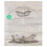 LINCOLN SIGNED CIVIL WAR COMMISSION | A military commission signed by President Abraham Lincoln, rec