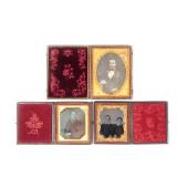 (3PC) AMERICAN CIVIL WAR & OTHER DAGUERREOTYPES | Including an identified civil war portrait of Walt