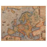 HONDIUS [FAMILY]. NOVA EUROPAE DESCRIPTIO, C. 1597 | [Europe] Hondius, Jodocus and Family, engraved 