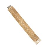 DIAMOND & PEARL DOUBLE TREADLINK 14K BRACELET | With diamond encrusted clasp with a single pearl, si