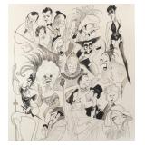 AL HIRSCHFELD (AMERICAN, 1903-2003) | Stars of the Westport Playhouse. Lithograph . h. 21 w. 18 in. 