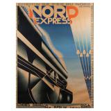 ADOLPHE MOURON CASSANDRE (1901-1968) | Nord Express, 1927. Poster. h. 41 w. 29-1/2 in., sight Hachar