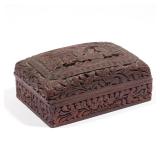 CHINESE QIANLONG CINNABAR BOX & COVER | With Qianlong reign marks and possibly of the period (1736-1