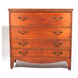 AMERICAN COUNTRY PINE CHEST OF DRAWERS | Late 18th / early 19th century, single board construction, 