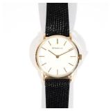 TIFFANY & CO. 14K GOLD QUARTZ WRISTWATCH | 32mm diameter case, manual wind, engraved on back "CBS / 