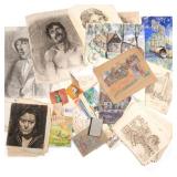 ETCHINGS PORTFOLIO JUDITH CHAMBERLAIN (1893 -1965) | Mixed media on paper. Huge portfolio of Judith