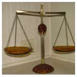 Amber Glass Legal Scale