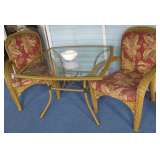 Glass Top Patio Table/4 Chairs 