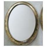 Pair Oval Wall Mirrors