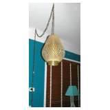 Mid Century Modern Hanging Swag Lamp