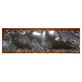 Arthur Court Aluminum Salmon, Wave Design Serving Tray