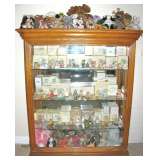 Sold Oak Lighted Glass Curio Cabinet