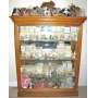 Sold Oak Lighted Glass Curio Cabinet