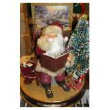 Thomas Kinkade Illuminated Santa Claus Figurine The Joy of Christmas