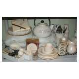Pfaltzgraff "Tea Rose" Dinnerware Set, Serving Dishes, Flatware & Accessories