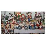 Santa, Snowmen Figurines