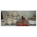 Lenox Christmas Holiday Lantern, Serving Dishes, We Wish You a Merry Christmas Musical Box