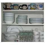 Corelle Callaway Ivy Dinnerware Set, Serving Plate, Bowl, Glasses 