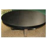 American Made Modern Black Chrome Coffee Table 42" in diameter x 15 1/2" high 