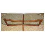 Adrian Pearsall Coffee Table for Craft Associates with Glass Top 