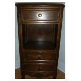 Vintage Baker Furniture Accent Table with Three Drawers