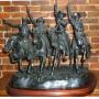 "Coming Through The Rye" Frederic Remington Bronze Sculpture 