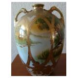 Antique Hand  Painted Nippon Vase