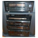 Onkyo Integra Computer Controlled Tuner Amplifier, Sony Stereo Cassette Deck TC-WE435, Onkyo AV Surr
