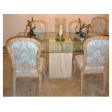 Glass Top Dining Table/6 Chairs