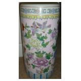 Chinese Famille Rose Floor Vase Umbrella Stand