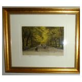 Artist Signed, Harold Altman "Central Park II" Lithograph # 232/285