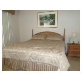 Stanley Furniture King Size Head Board, Night Stand.