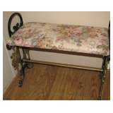 Wrought Iron Bench Stool
