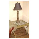 Iron Glass Top Coffee Table, End Tables 