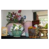 Silk Plants, Floral Pottery, Baskets
