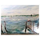 Artist Signed R. Mac Oil Painting on Board