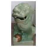 Celedon Temple Lions Foo Dogs