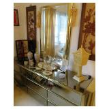 Vintage Mid Century Modern Dresser with Matching Chest of Drawers