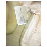 Vintage White Fox Fur Wrap Cape Stole Shawl