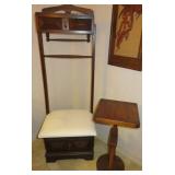 Vintage Valet Coat Rack Chair