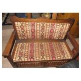 Rare Vintage Lane Furniture Storage Chest Bench Seat with Key