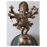 Heavy Tibet Buddhism Bronze Lord Ganesha Elephant God Buddha Statue 
