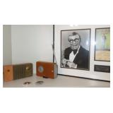 George Burns Autograph Photo 100th Birthday Celebration Caesars Palace. Vintage Transistor Radios