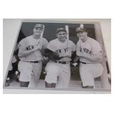Roger Maris, Yogi Berra & Mickey Mantle New York Yankees Photograph 